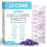 JJ Care Disclosing Tablets for Kids - 120 Count Plaque Disclosing Tablets, Berry Flavored Dental Plaque Tablets for Kids and Adults, Individually Wrapped Plaque Disclosing Tablets