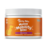 Zesty Paws Mussel Mobility Bites for Dogs - New Zealand Green Lipped Mussel with Natural Glucosamine & Chondroitin + Omega-3 Fatty Acids - Hip & Joint Support Supplement Soft Chews – 90 Count