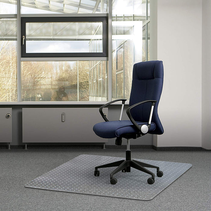 Kuyal Office Chair Mat for Carpets,Transparent Thick and Sturdy Floor Mats for Low and No Pile Carpeted Floors, with Studs (36" X 48" Rectangle)