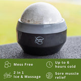Brookethorne Naturals Cryoglide Massage Ball Roller – Cryotherapy Ice Roller Ball Massager for Cold Therapy. Recovery, Trigger Point, Deep Tissue Muscle Relief. Plantar Fasciitis Massager
