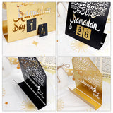 Ramadan Advent Calendar 2024 Metal DIY Countdown Calendars Eid Decorations for Home Ramadan Ornament Kids Black