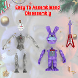 2024 Christmas Advent Calendar Five Night Figures Toys for Kids, 24-Days Christmas Countdown Calendar Gift Horror Game Action Figures Set, Movable Joints Collectible Toys Set for Boy Girl