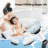 Electric Spin Scrubber, Adjustable Angle 2024 New Cordless Cleaning Brush & Extension Handle, Power Shower Scrubber with 8 Replaceable Head, 120Mins Electric Scrubber for Bathroom, Tub, Floor, Kitchen