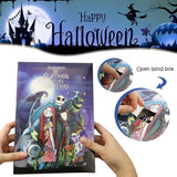 Halloween Advent Calendar, Halloween Horror Movie Figures Advent Calendar Toy Blind Box 2024, Halloween Horror Atmosphere Ghost Countdown Calendar with 24Pcs Halloween Dolls Collectible Gift (A)