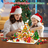 INSOON Advent Calendar 2024 Gingerbread House Mini Building Set with LED Light - 24 Day Christmas Countdown Building Block 1763 PCS, Xmas Gift Brick Toy Playset for Adult Teens Kids Girls Boys Ages 10+