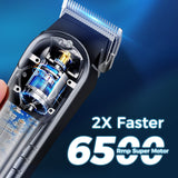 Hair Clippers for Men&Women, 5 Hours Cordless Hair Cutting Kit with 10 Combs, LED Display, Low Noise Professional Beard Trimmer Barber Clippers Hair Cutting Kit with Scissors,Cape