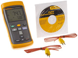 Fluke - 52-260HZCAL 52-2 Dual Input Digital Thermometer with a NIST-Traceable Calibration Certificate with Data