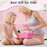 Mini Karaoke Machine for Kids, Portable Bluetooth Speaker with Wireless Microphone, Toys Gifts for Girls Ages 4, 5, 6, 7, 8, 9, 10, 11, 12+ Year Old Birthday Gift Parties Christmas (Pink 1 Mic)