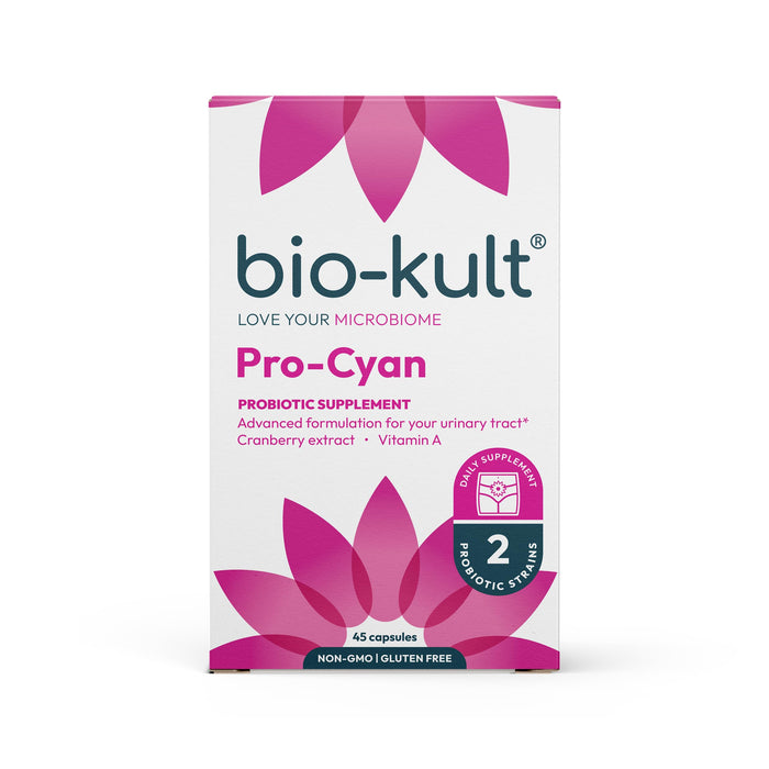 Bio-Kult Pro Cyan - 45 Capsules, Probiotics for Women, Probiotic Targeting Urinary Tract, with Cranberry Extract and Vitamin A, Lactobacillus acidophilus, Lactobacillus plantarum