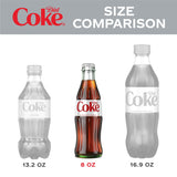 DIET COKE Glass Bottle, 8 fl oz, 6 Pack (Package May Vary)