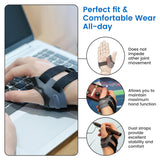 Velpeau CMC Thumb Brace for Osteoarthritis, CMC Joint Pain Relief, Soft and Comfortable Stabilizes CMC Joint Without Limiting Hand Function (Grey, Left, Medium, Palm circumference 7 3/4″- 8 7/8″)