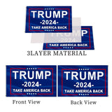 Trump 2024 Flag 3x5 Outdoor Double Sided Made in USA Heavy Duty 3 Ply Thick Polyester Material Take America Back Flags with 2 Metal Grommets, 4 Rows of Stitching Donald Trump Banner