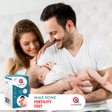 Fertility Test for Male, Home Sperm Test Kit for Men | Indicates Normal or Low Sperm Count | Convenient Accurate and Private | Easy to Read Results