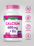 Nature's Truth Calcium 600 mg Plus Vitamin D3 Tablets, 250 Count