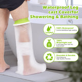 TANGKA Waterproof Cast Covers for Shower,Adult Reusable Waterproof Plaster Shower Bag Cover for Surgical Bandages Wound Dressings 100% Waterproof Foot Protector with Small Hanger