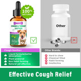 Dog Cough Treatment - Herbal Dog Cough Relief Drops for Allergy, Dry, Wet & Barky Cough - Allergy Relief Immune Supplement for Dogs of All Breeds & Sizes