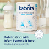 Kabrita Goat Milk-Based Infant Formula – 28oz – Pack of 2 – Natural, Gentle Baby Formula – European, Non-GMO – Ages 0-12 Months