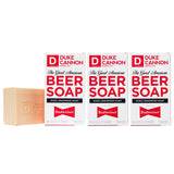 Duke Cannon Supply Co. Big Brick of Soap Bar for Men The Great American Beer Soap Made w/Budweiser (Warm, Cedarwood Scent) Multi-Pack- Superior Grade, Extra Large, All Skin Types, 10 oz (3 Pack)