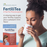 Fairhaven Health FertiliTea | Organic Fertility Tea for Women to Support Reproductive Health* | Prenatal Herbal Tea to Support Menstrual Cycle & Hormone Balance* | Contains Vitex | Mint | 60 Servings