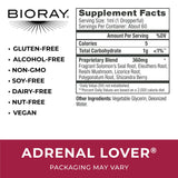 BIORAY Adult Daily Adrenal Lover - 2 fl oz - Traditional Chinese Kidney Yin Tonic - Non-GMO, Vegetarian, Gluten Free, Alcohol Free