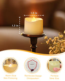 Homemory 12/24/50/100/150 Pack Battery Operated Tea Lights Candles Bulk, Flameless LED Lights, Last 100H, Non-Flickering, for Wedding, Aniversary, Halloween, Christmas Funeral Decoration, 24-Pack