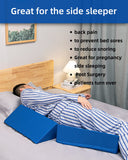 Fanwer Positioning Wedge Pillow for Side Sleeping (3 in 1), 40 Degree Triangle Bed Wedges & Body Positioners for Back Pain, Preventing Bedsores, After Surgery, Knees Elevated, Pregnancy