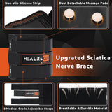 Healrecux Sciatica Pain Relief Brace Devices, Upgraded Brace for Sciatic Nerve Pain with Dual Pressure Pad Targeted Compression, Sciatic Nerve Brace Acupressure Massage Point Brace for Men and Women