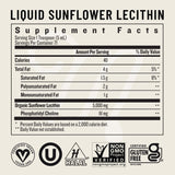 Legendairy Milk Sunflower Lecithin Liquid 12Fl - Breastfeeding Supplements for Clogged Milk Duct Relief & Milk Flow - Phosphatidyl Choline for Lactation Support, 71 Servings