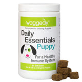 Waggedy Puppy Vitamin Chews –60 Chewy Multivitamins, Full Spectrum Functional Treats, Large or Small Breed Puppy Supplement: Joint, Digestion, Immune System, Eyes & Coat 4.6 oz. USA, Time Released