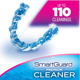 SmartGuard Premium Cleaner Crystals –(110 Cleanings)- Removes Stain, Plaque & Bad Odor from Dentures, Clear Braces, Mouth Guard, Night Guard & Retainers.