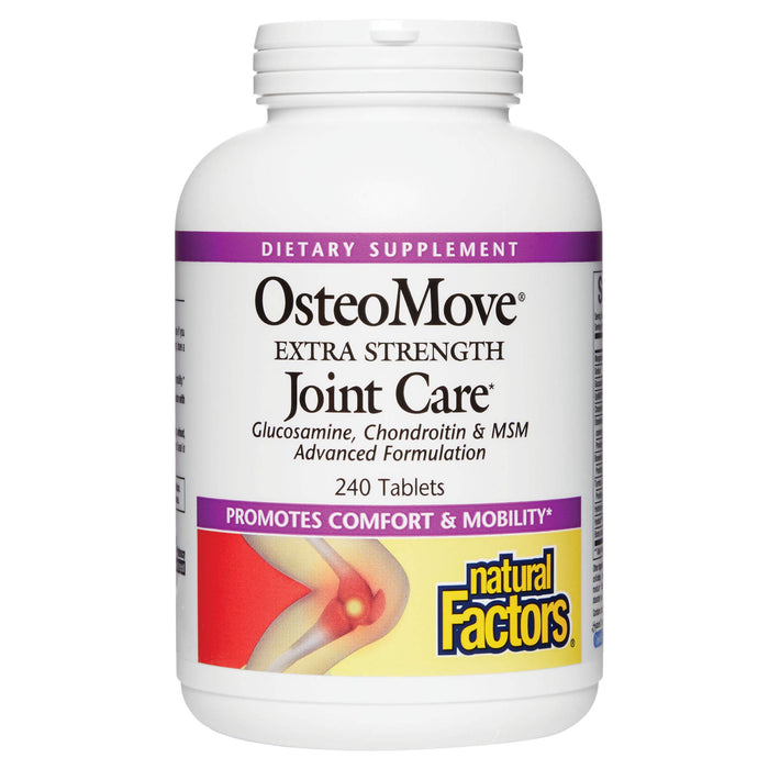 Natural Factors, OsteoMove Joint Care, Extra Strength Support for Joint and Bone Health, Non-GMO, 240 tablets (120 servings)