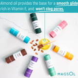 MAGSOL Aluminum Free Deodorant for Men - Natural Deodorant for Women with 4 Total Ingredients, No Baking Soda (Sandalwood)