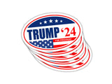 5-Pack Trump 2024 American Flag Oval Magnet MAGA TO602