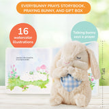 Tickle & Main Everybunny Prays The Praying Musical Bunny, Ideal Baptism for Boys, Babies & Toddlers on Christmas & Thanksgiving (Blue, 7 in)