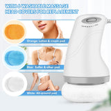 VYRKRA Body Sculpting Machine - Cellulite Massager with 6 Pads, Lymphatic Drainage Massage with Vibration & Rotation, Electric Body Massager for Abdomen/Love Handles/Butt/Legs/Back/Arms