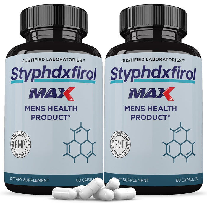 (2 Pack) Styphdxfirol Max 1600MG Advanced Men's Heath Formula 120 Capsules