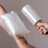 Wrap Plastic Film with Handle Plastic Bags for Ice Tattoo Plastic Wrap Suitable for Athletic Trainers to Hold Ice Packs in Place for Moving Supplies Stretch Wrap Shrink Wrap (5 Inch x 1000 Ft)