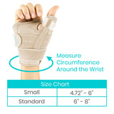 Vive Thumb & Wrist Brace for Right or Left Hand - Spica Splint Brace for Carpal Tunnel, Tendonitis, & Arthritis in Hands or Fingers - Compression Support for Women Men - Stabilizer Relief for Bowling