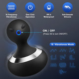 MANFLY Cordless Electric Massager with 10 Powerful Vibrations, Rechargeable Handheld Neck Massager (Black)