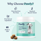 Pawfy Probiotic Soft Chews | Digestive | Gut | Immune Support | Diarrhea & Constipation Relief | Allergy Response & More for Dog