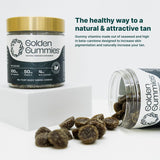 Golden Gummies Natural Tanning Supplements from Nori Seawood, High Beta Carotene, Skin Care