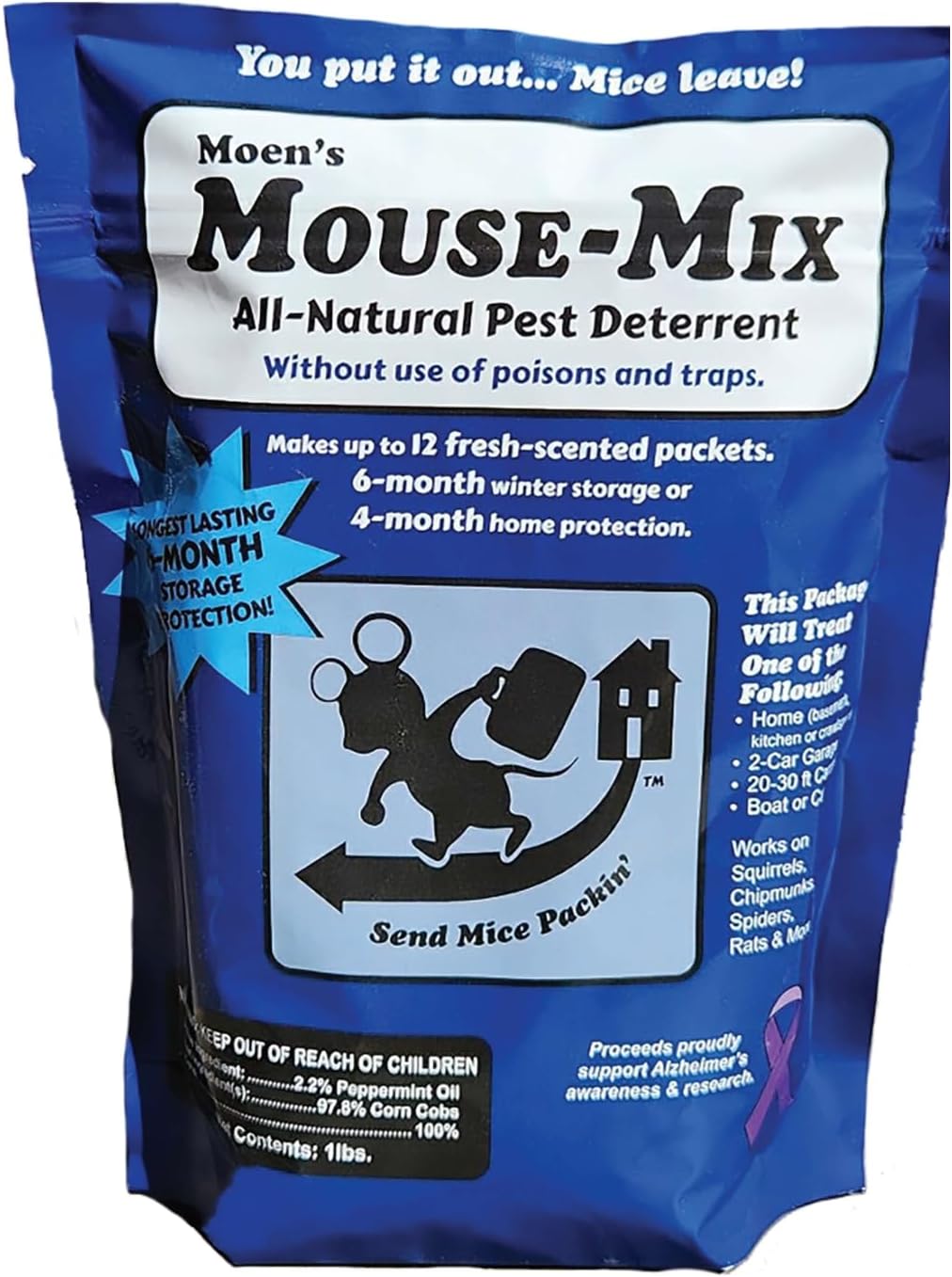 Moen's All-Natural Rodent and Pest Repellent, Repel Mice from Nesting