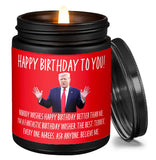 Wax & Wit Trump Birthday Candle, Donald Trump Merchandise 2024, Donald Trump Gifts 2024 - Celebrate with Patriot Pride or Gift a Hilarious Gag - Trump Gifts for Women and Men, Trump Stuff - 9oz