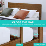 SLIGUY Queen Size Bed Wedge Pillow Headboard Pillow Mattress Wedge Bed Gap Filler Fill The Gap (0-7") Between Your Headboard and Mattress for Sleeping Backrest Pillow（White 60"x10"x6"）