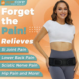 APECORE Sacroiliac Si Hip Belt for Women and Men That Alleviates Sciatic, Pelvic, Lower Back, Leg and Sacral Nerve Pain Caused by Si Joint Dysfunction| Hip Brace Support