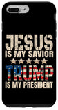 iPhone 7 Plus/8 Plus Trump phone case Jesus Is My Savior Trump Is My President Case