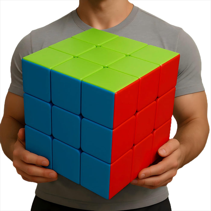 Giant Magic Cube, 18CM Big 3x3 Speed Cube Color-Matching 3D Sensory Puzzle Box Super Large Birthday Christmas Stocking Stuffers Gift for Kids Adults Fidget Toy Brain Teasers Cubing Classroom Speed Toy