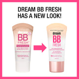 Maybelline Dream Fresh Skin Hydrating BB cream, 8-in-1 Skin Perfecting Beauty Balm with Broad Spectrum SPF 30, Sheer Tint Coverage, Oil-Free, Medium/Deep, 1 Fl Oz