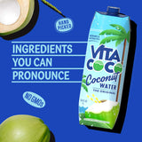 Vita Coco Coconut Water Original, 33.8 Fl Oz (Pack of 6)