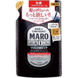 MARO(マーロ) 3D ボリュームアップ シャンプー EX メンズ 超濃密泡 ディフェンスカルプ ノンシリコン 詰め替え 380ミリリットル (x 1)